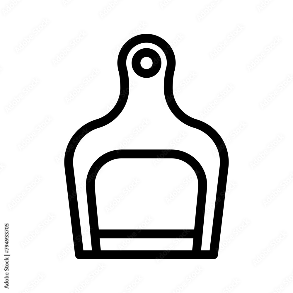 Obraz premium dustpan line icon illustration vector graphic