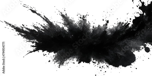  Paint stains black blotch background. Grunge Design Element. Brush Strokes. Vector illustration,splatter, paint, background, abstract, texture, design, watercolor, coffee, paper, isolated, frame, art photo