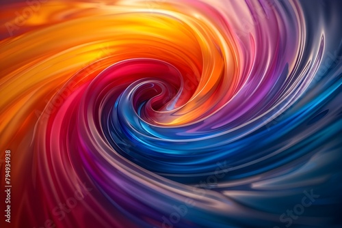 Vibrant and Dynamic Colorful Swirls in Abstract Fluid Motion Background