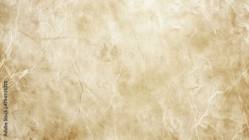 Aged Textured Beige Marble Paper Backdrop - A detailed and textured image of beige marble paper, creating a natural and organic backdrop effect