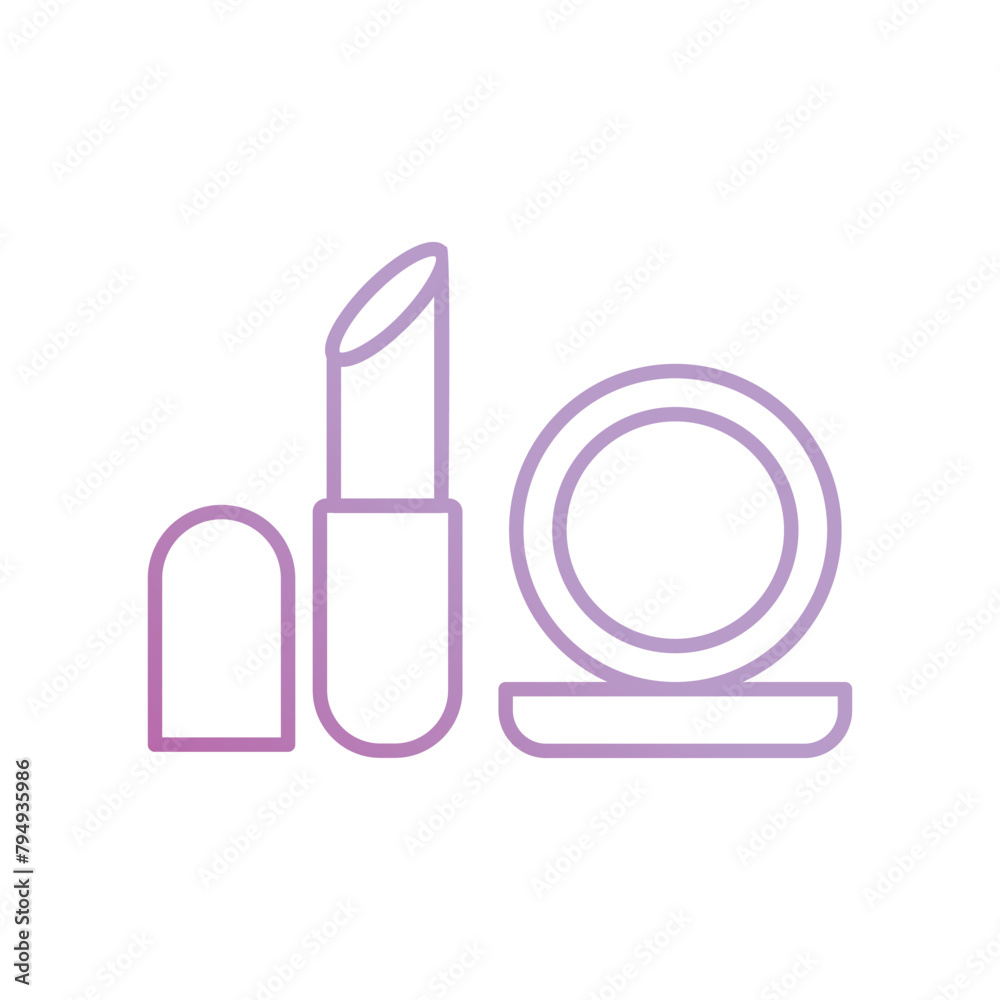 make up icon with white background vector stock illustration make up icon with white background vector stock illustration