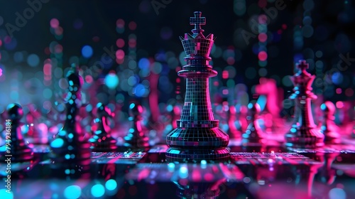 Holographic Chess King Strategizing in a Virtual World of Pixelated Pawns Generative ai
