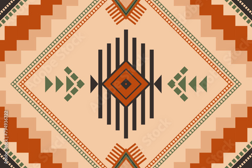 Ethnic pattern.beautiful pattern. folk embroidery,bohemian style,aztec geometric art ornament print.ethnic abstract Inkatha art.Seamless fabric.design for fabric, carpet, wallpaper, clothing	