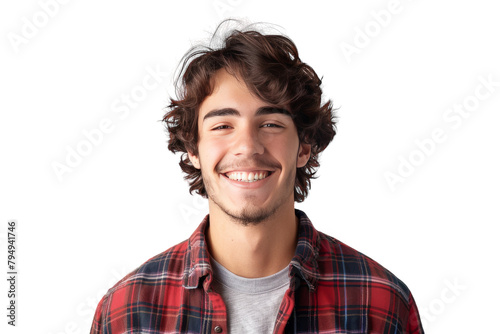 Smiling Guy Radiates Positive Vibes on Transparent Background © Khaqan