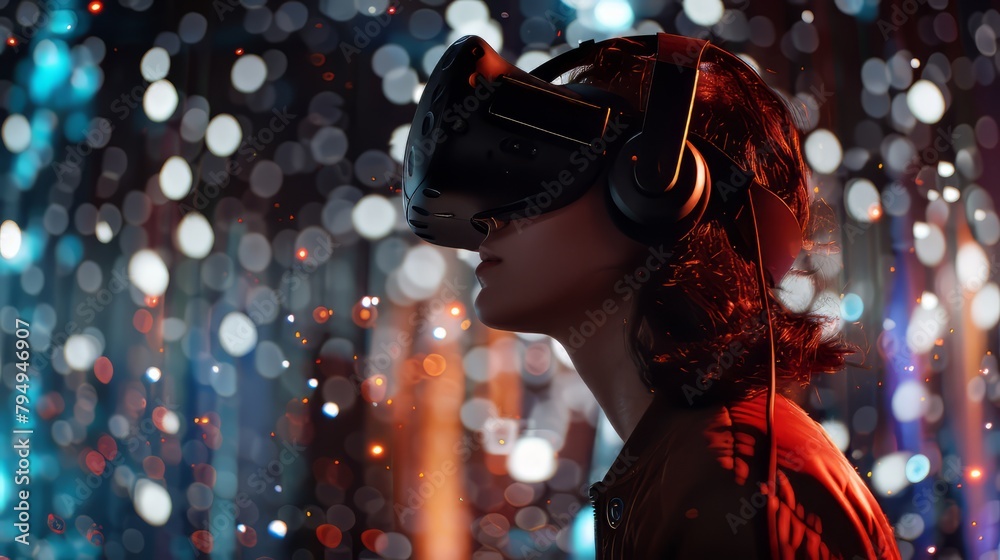 A digital native exploring a rich virtual reality experience