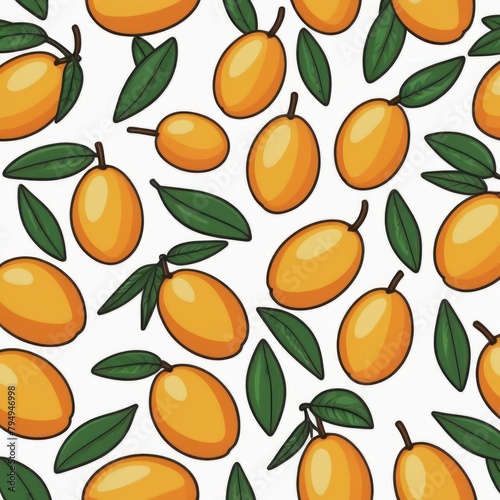 Mango pattern background vector illustration style