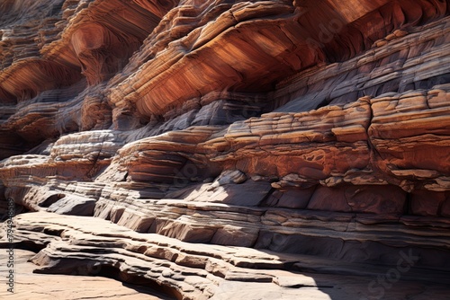 Ancient Canyon Rock Gradients: Layers of Timeless Beauty