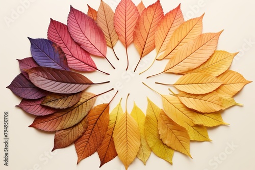 Thanksgiving Hues: Autumn Leaf Gradient Colors