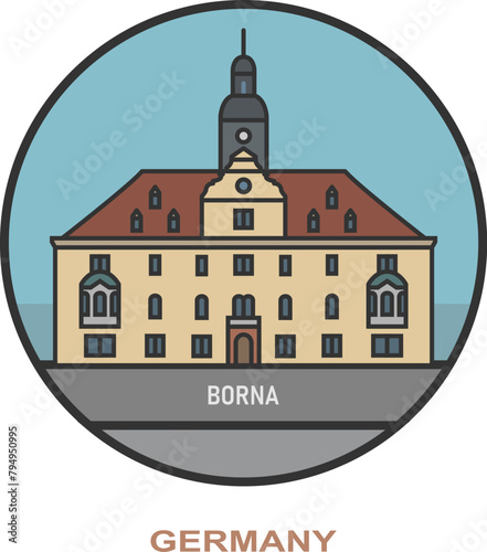 Borna. Cities and towns in Germany photo