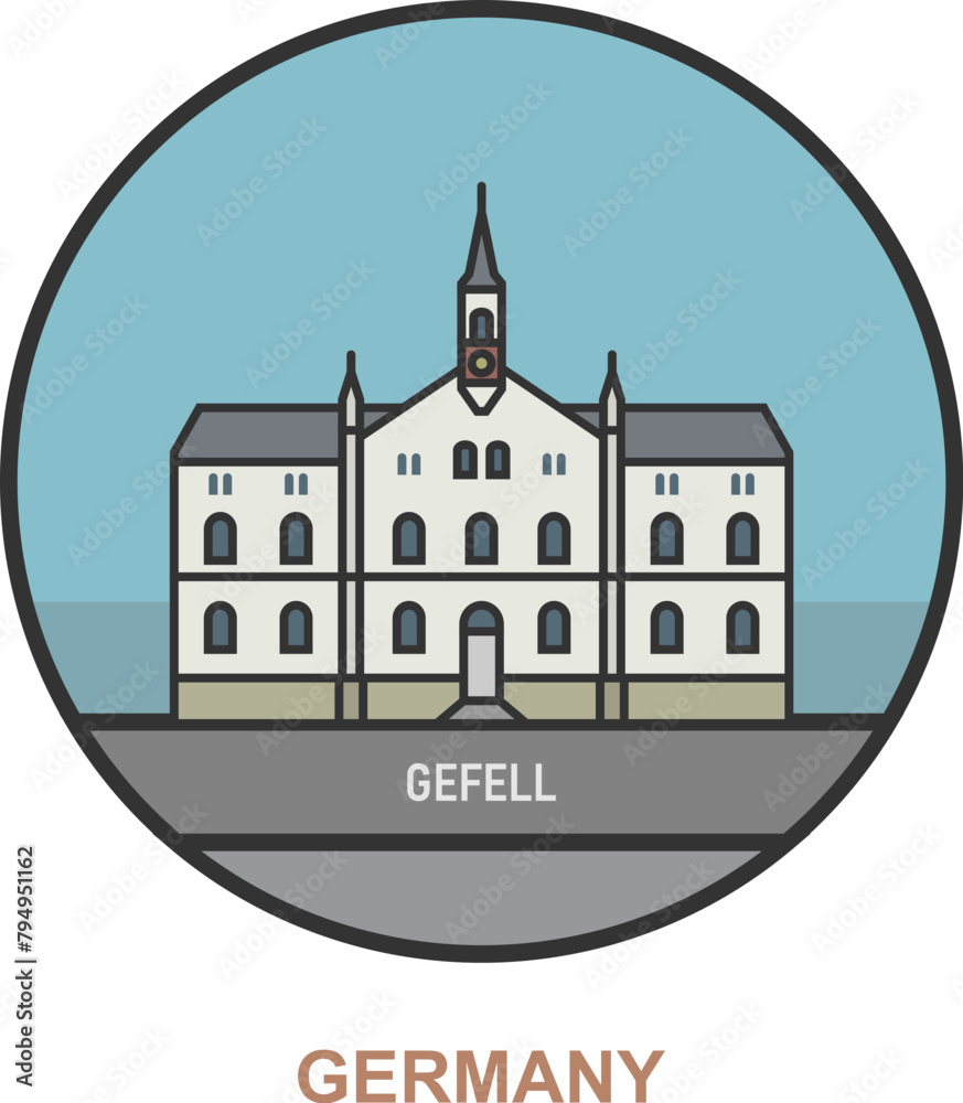 Gefell. Cities and towns in Germany