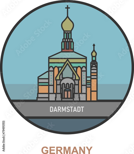 Darmstadt. Cities and towns in Germany