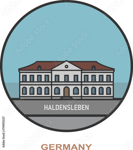 Haldensleben. Cities and towns in Germany photo