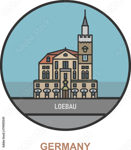 Loebau. Cities and towns in Germany photo