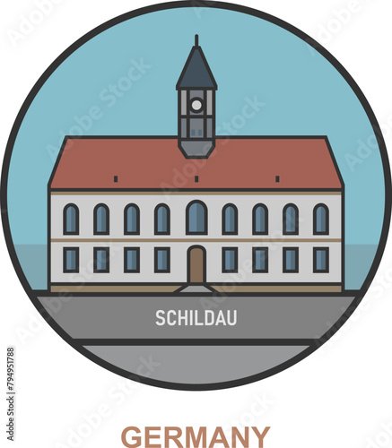 Schildau. Cities and towns in Germany
