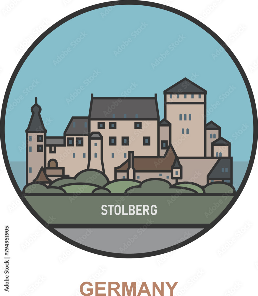 Stolberg. Cities and towns in Germany