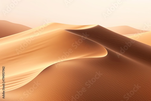 Undulating Sand Dune Gradients: Mesmerizing Desert Visuals