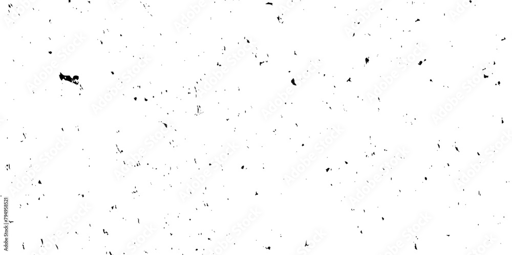 Fototapeta premium Black and white Dust overlay distress grungy effect paint. Black and white grunge seamless texture. Dust and scratches grain texture on white and black background. 