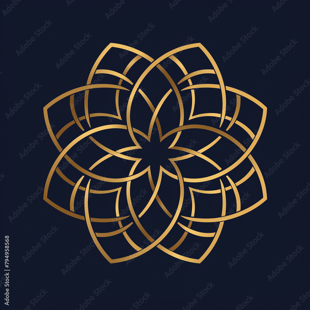 Naklejka premium The mandala. An ethnic decorative element. A hand-drawn background. Islamic, Arab, Indian, Ottoman motifs. AI.