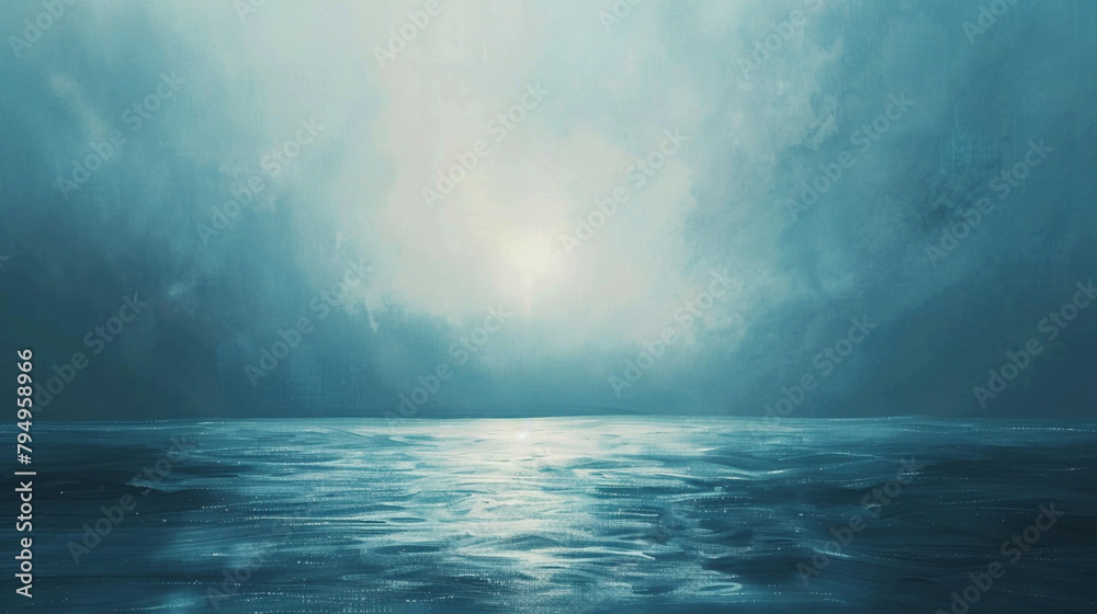 A muted slate blue canvas, vast and serene. A muted slate blue canvas, vast and serene.