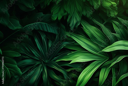 Exotic Jungle Green Gradients: A Natural Spectrum of Greenery