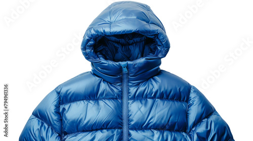 Elevate Your Look with a Down Jacket On Transparent Background. photo