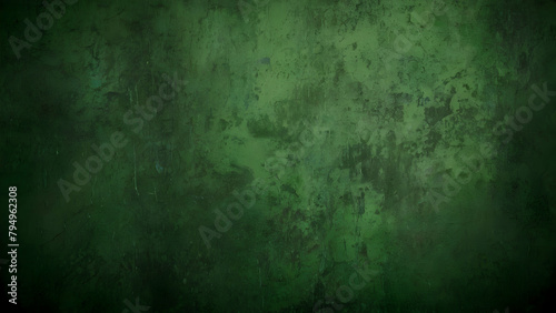 Abstract grunge green wall background with vignette. Abstract grunge old texture green wall background with copy space