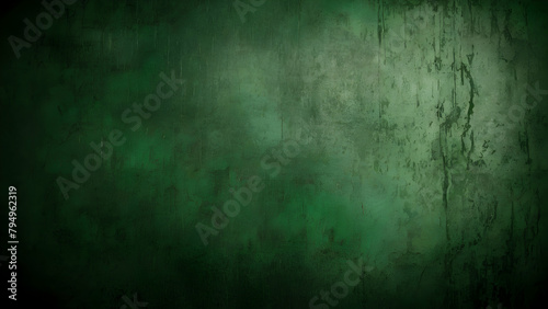 Abstract grunge green wall background with vignette. Abstract grunge old texture green wall background with copy space