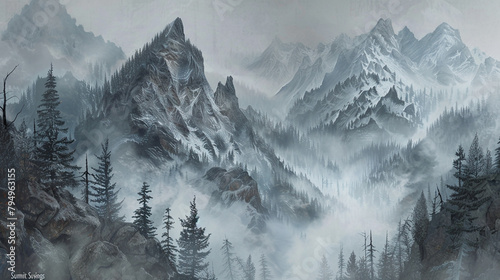 A misty mountain gray canvas with "Summit Savings Spree" in bold, reaching new heights of discounts.