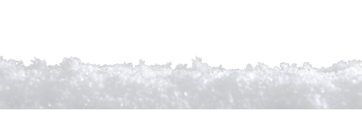 white snow frame isoated in white or transparent png