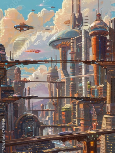 Visionary Designs for the Cyberpunk Cityscape