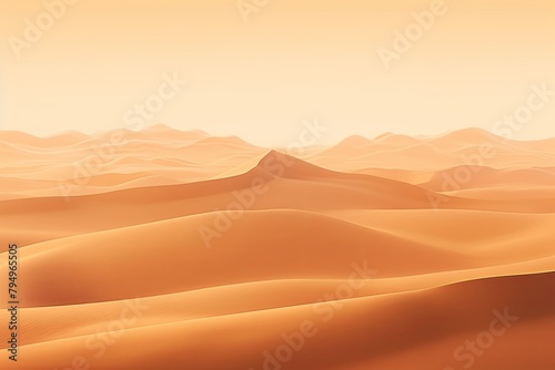 Golden Desert Sand Gradients  Serene Backdrop of the Desert Plains.