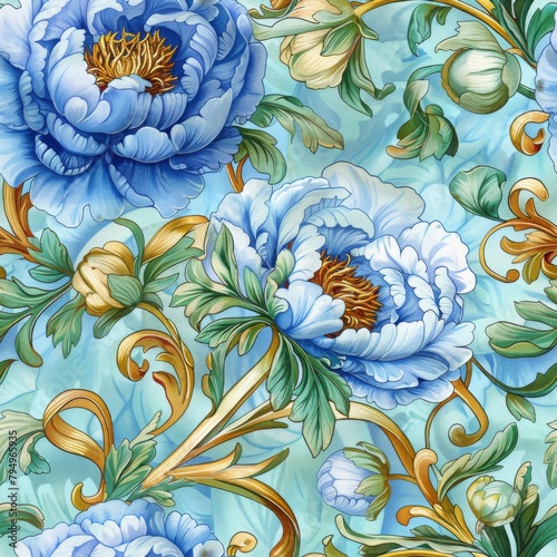 seamless floral pattern design, tile

