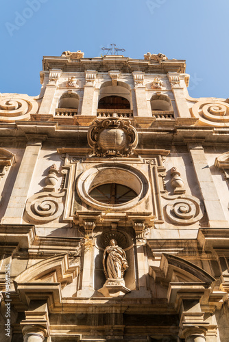 Palermo, Sicily, Italy. San Matteo al Cassaro - Catholic Church. Sunny summer day photo