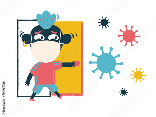 Man coming in coronavirus world