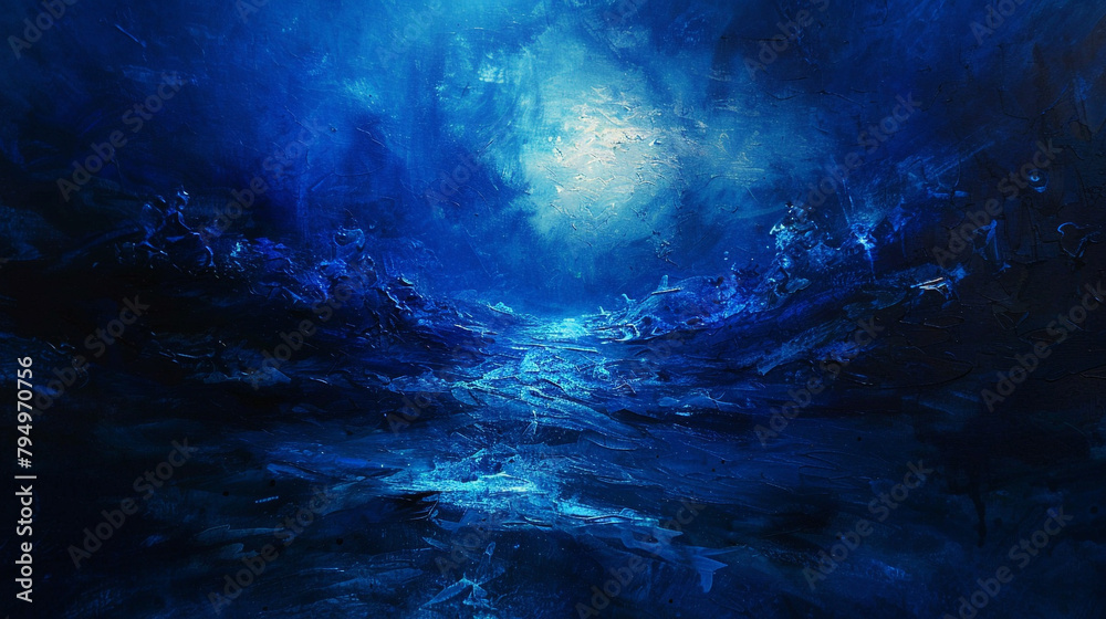 A midnight blue abyss, vast and infinite. A midnight blue abyss, vast and infinite.