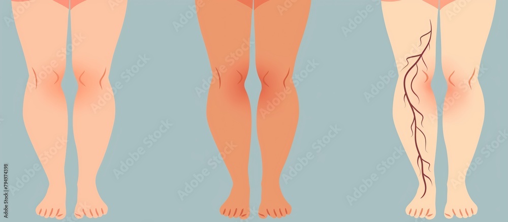 © sam richter - womens legs with varicose © sam richter - womens legs with varicose