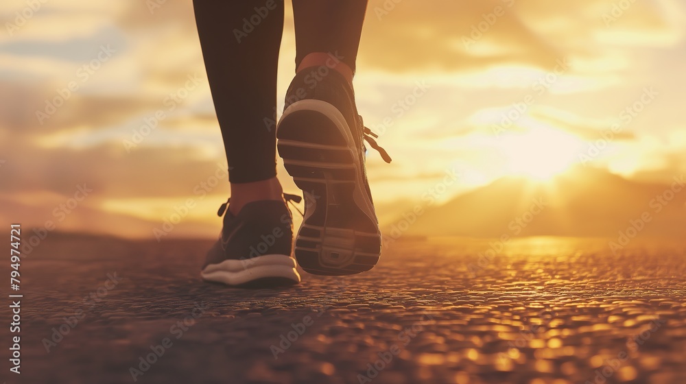 Fototapeta premium walking on the road