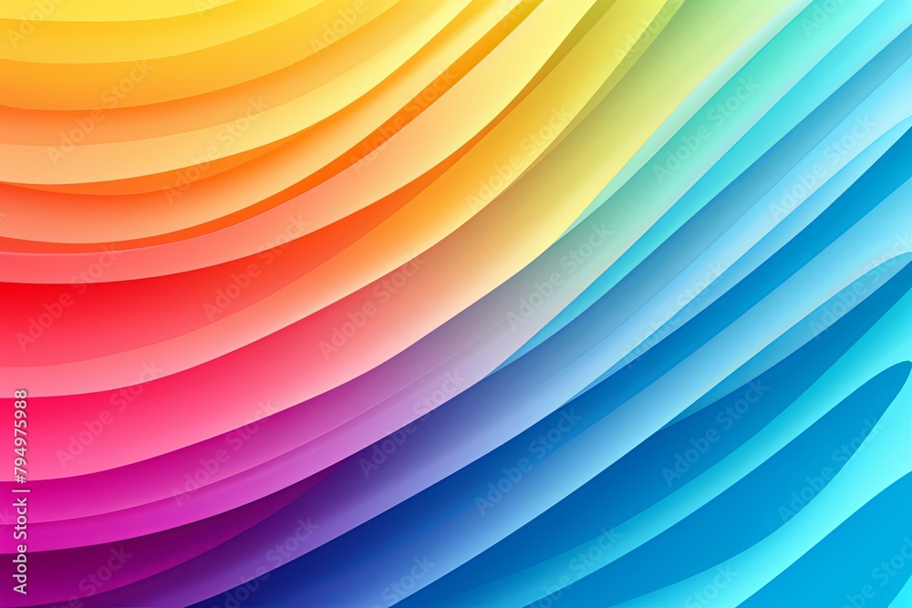 Obraz premium Vibrant Rainbow Spectrum Gradient Styles: Mesmerizing Multi-Color Transitions