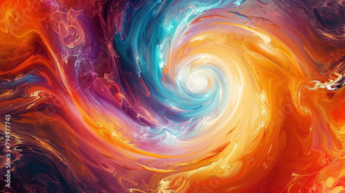 A mesmerizing kaleidoscope of colors swirls and twirls, painting a picture of pure enchantment and wonder.