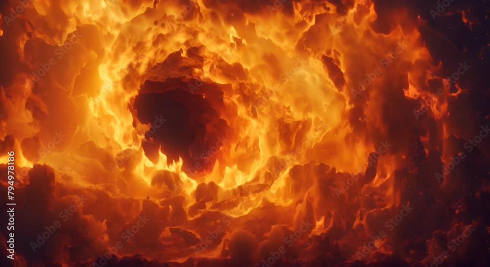 Fiery vortex representing global warming, surreal, Fiery vortex representing global warming, surreal,