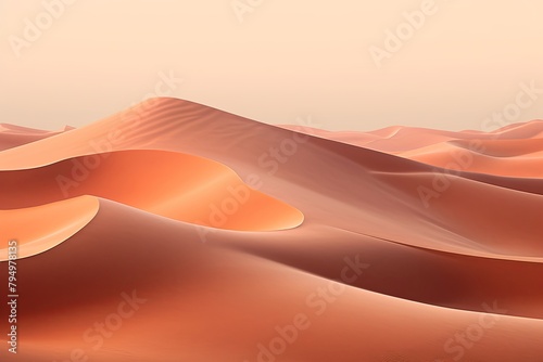 Sahara Sand Dune Gradients  Mesmerizing Arid Landscape Colors