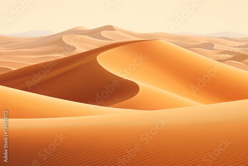 Sahara Sand Dune Gradients: Mesmerizing Arid Landscape Colorscape