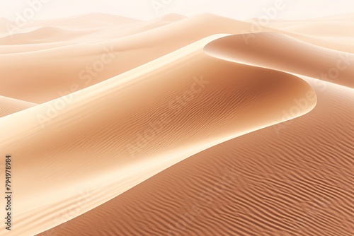 Sahara Sand Dune Gradients: Waves of Sandy Textures photo