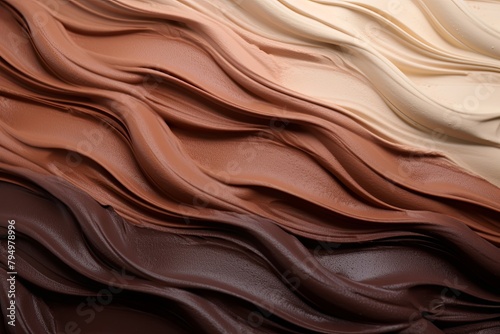 Silky Chocolate Gradient Blends: Creamy Milk Chocolate Tones