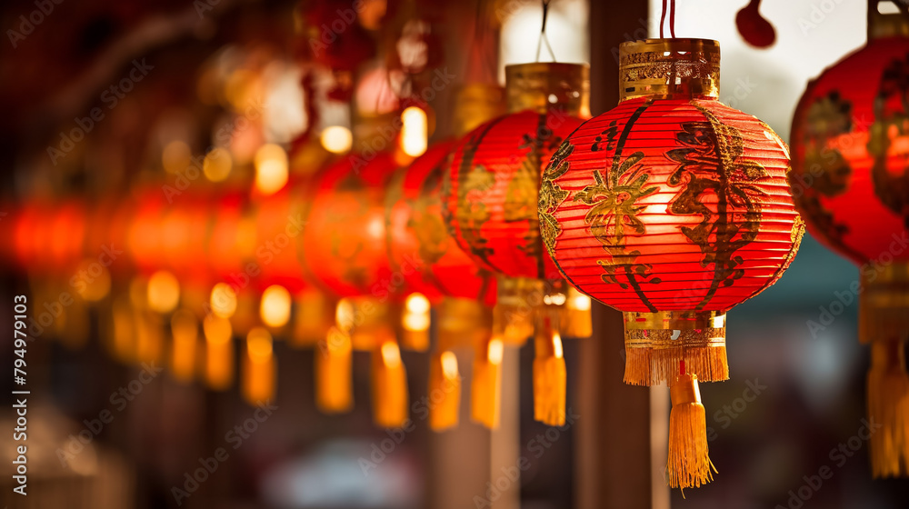 Obraz premium chinese new year lanterns