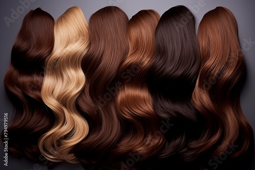 Silky Chocolate Gradient Blends: Velvet Brown Shades Captured in Image