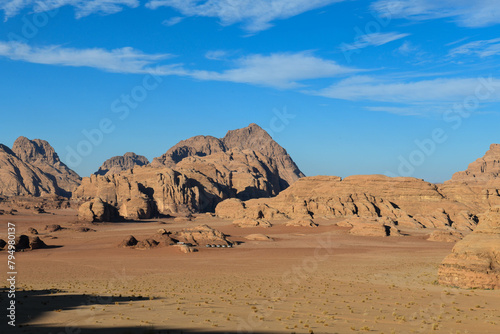 Landscape of Wadi Rum desert in Jordan