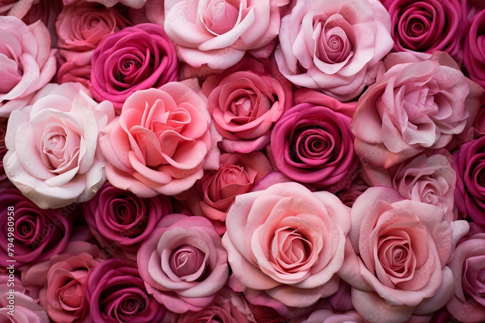 Spring Blossom Pink Gradients: Garden Rose Spectrum Ecstasy.