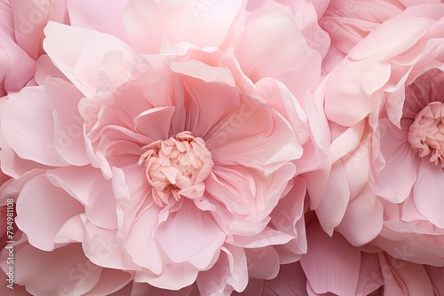 Spring Blossom Pink Gradients: Peony Pink Layers of Beauty