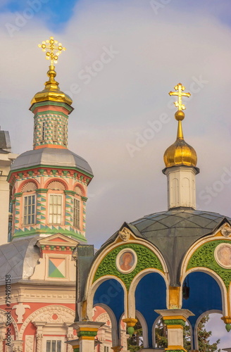 Elegant chapels of the Trinity-Sergius Lavra